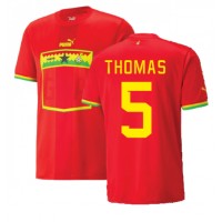 Billiga Ghana Thomas Partey #5 Borta fotbollskläder VM 2022 Kortärmad